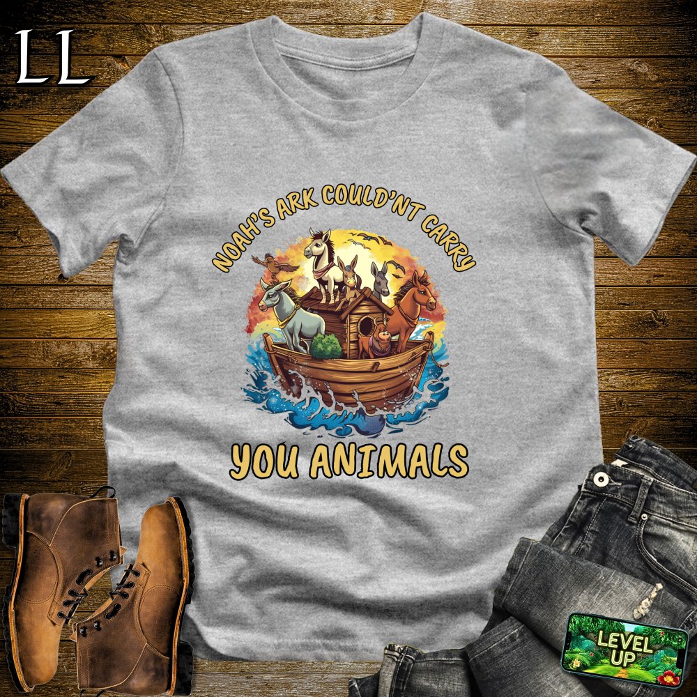 Noahs Ark Couldnt Carry You Animals Softstyle Tee - Sport Grey - LegacyLayers