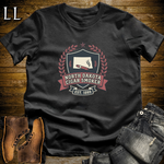North Dakota Cigar Smoker Shield T-Shirt Black | North Dakota Cigar Shield Tee