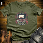 North Dakota Cigar Smoker Shield T-Shirt Military Green | North Dakota Cigar Shield Tee