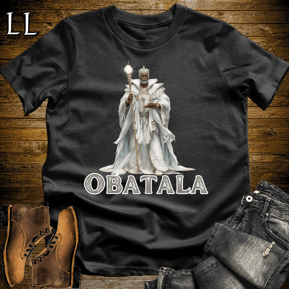Obatala African God Softstyle Tee - Black - LegacyLayers