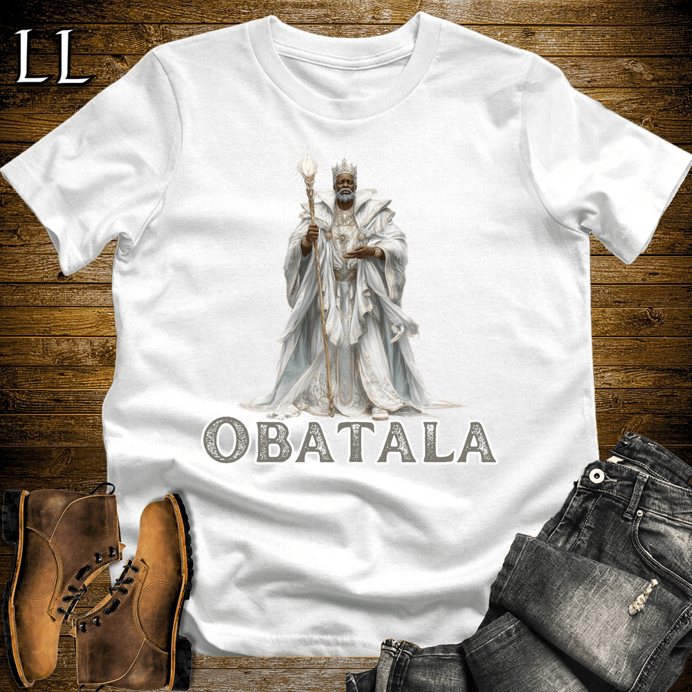 Obatala African God Softstyle Tee - White - LegacyLayers