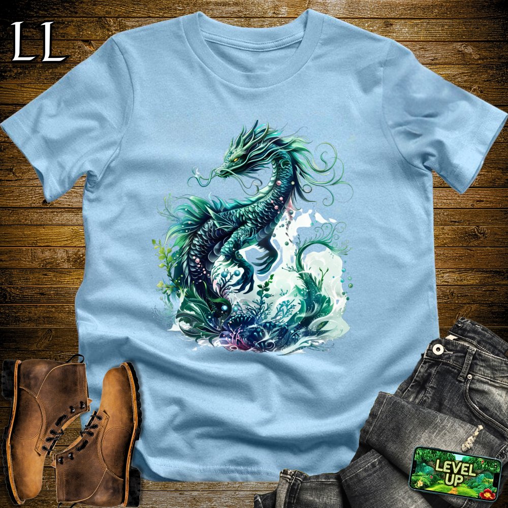 Ocean Dragon Softstyle Tee - Light Blue - LegacyLayers