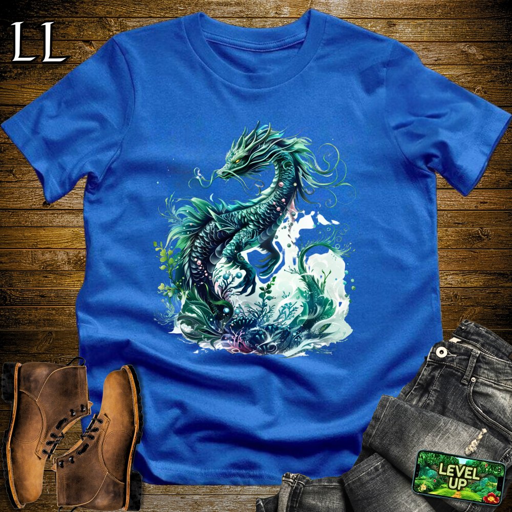 Ocean Dragon Softstyle Tee - Royal - LegacyLayers