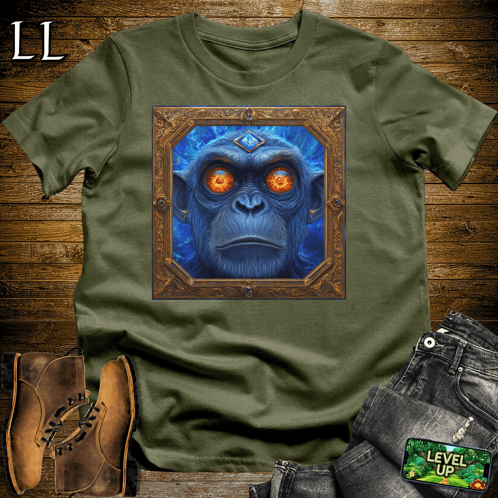 Ocean Gorilla God Military Green | Mythical Ocean Shirt