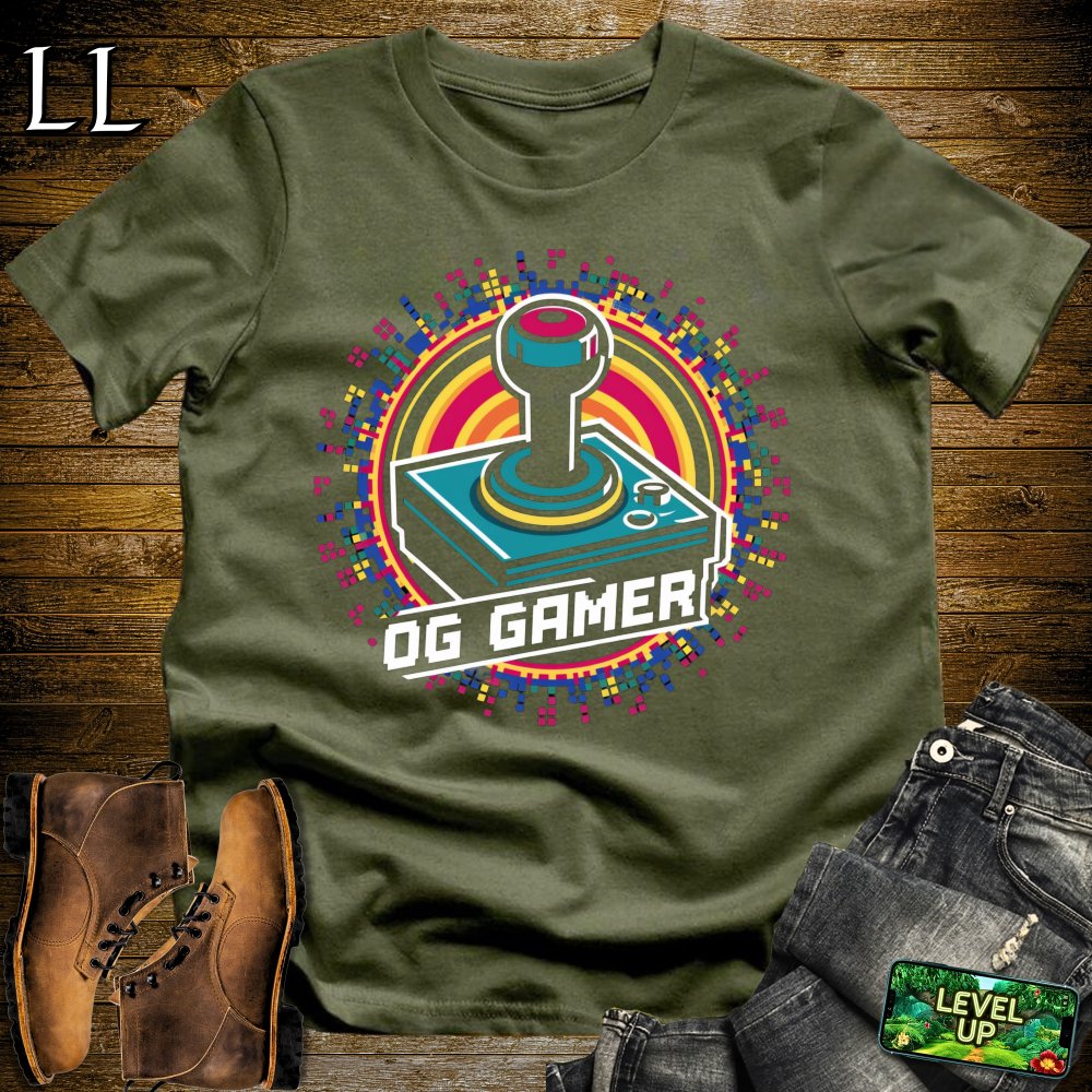 OG Gamer Softstyle Tee - Military Green - LegacyLayers