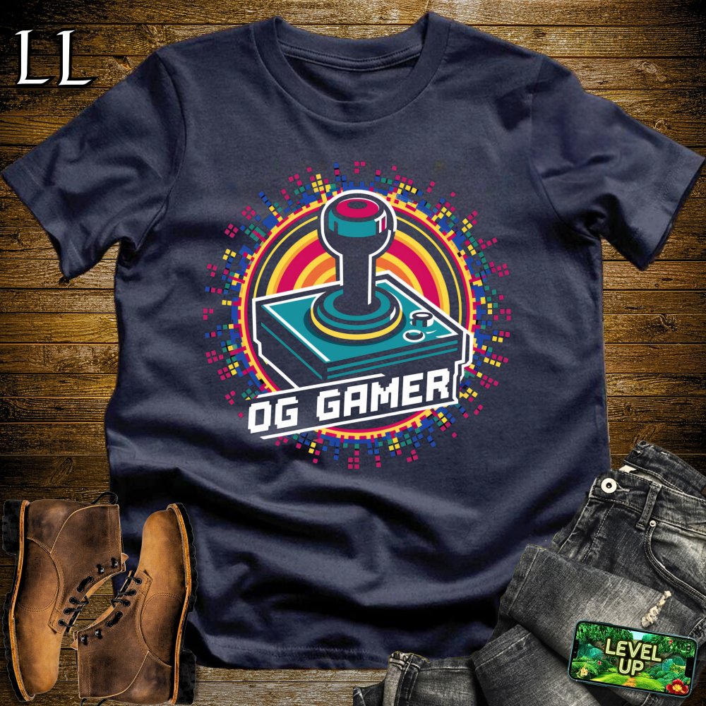 OG Gamer Softstyle Tee - Navy - LegacyLayers