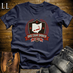 Ohio Cigar Smoker Shield T-Shirt Navy | Ohio Cigar Smoker Shield Tee