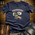 Old Man with Cigar 1 T-Shirt Navy | Cigar Grandpa Gift Shirt