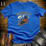Old Man With Cigar 2 T-Shirt Royal Blue | Cigar Grandpa Graphic Tee