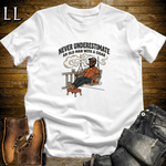 Old Man With Cigar 2 T-Shirt White | Cigar Grandpa Graphic Tee