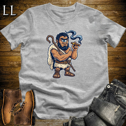 One-Eyed Cyclops Cigar T-Shirt Sport Grey | Greek Myth Cigar Tee