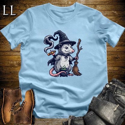 Opossum Witch Cauldron Cigar T-Shirt | Opossum Witch Cigar Tee