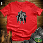 Optical Illusion Cigar Gorilla Red | Gorilla Graphic Tee