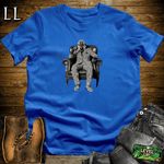 Optical Illusion Cigar Gorilla Royal Blue | Gorilla Graphic Tee