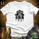 Optical Illusion Cigar Gorilla White | Gorilla Graphic Tee