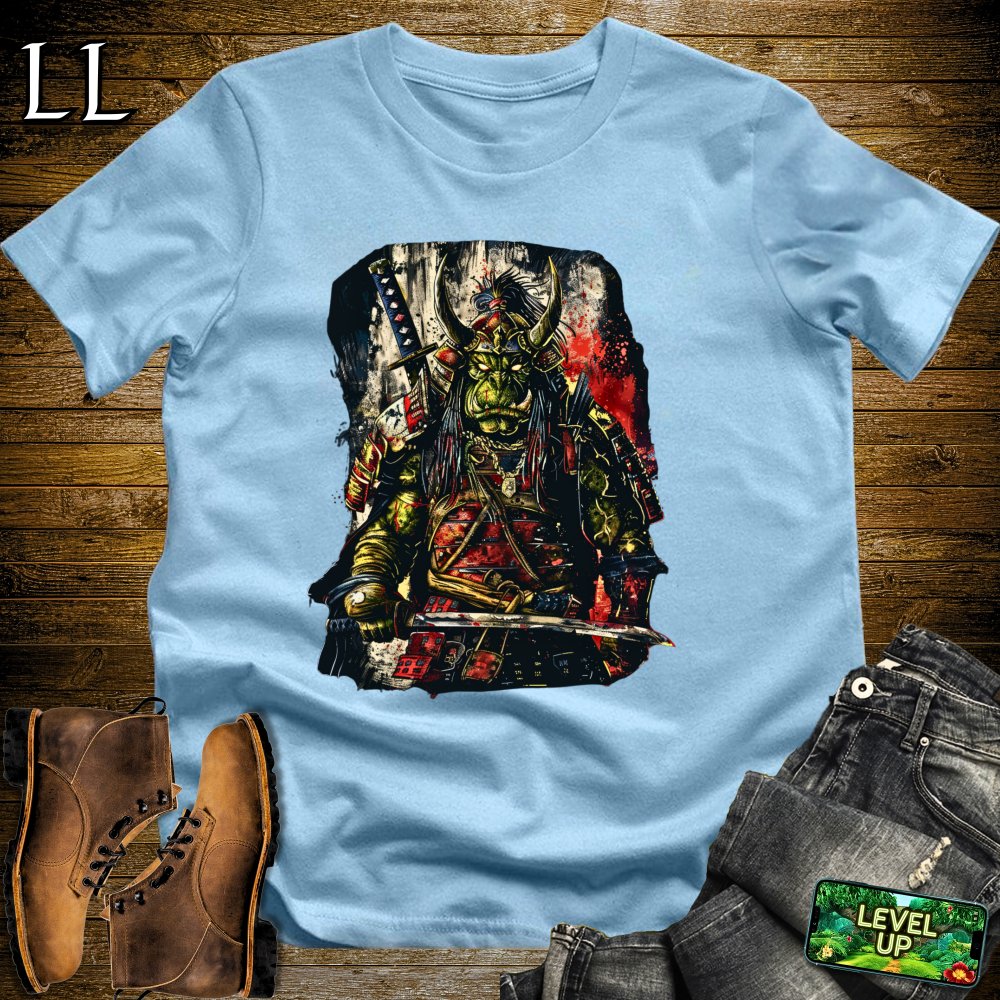 Orc Samurai Softstyle Tee - Light Blue - LegacyLayers