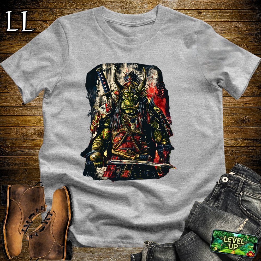 Orc Samurai Softstyle Tee - Sport Grey - LegacyLayers