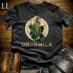 Orunmila African God Softstyle Tee Black | Yoruba Wisdom God Tee