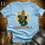Orunmila African God Softstyle Tee Light Blue | Yoruba Wisdom God Tee