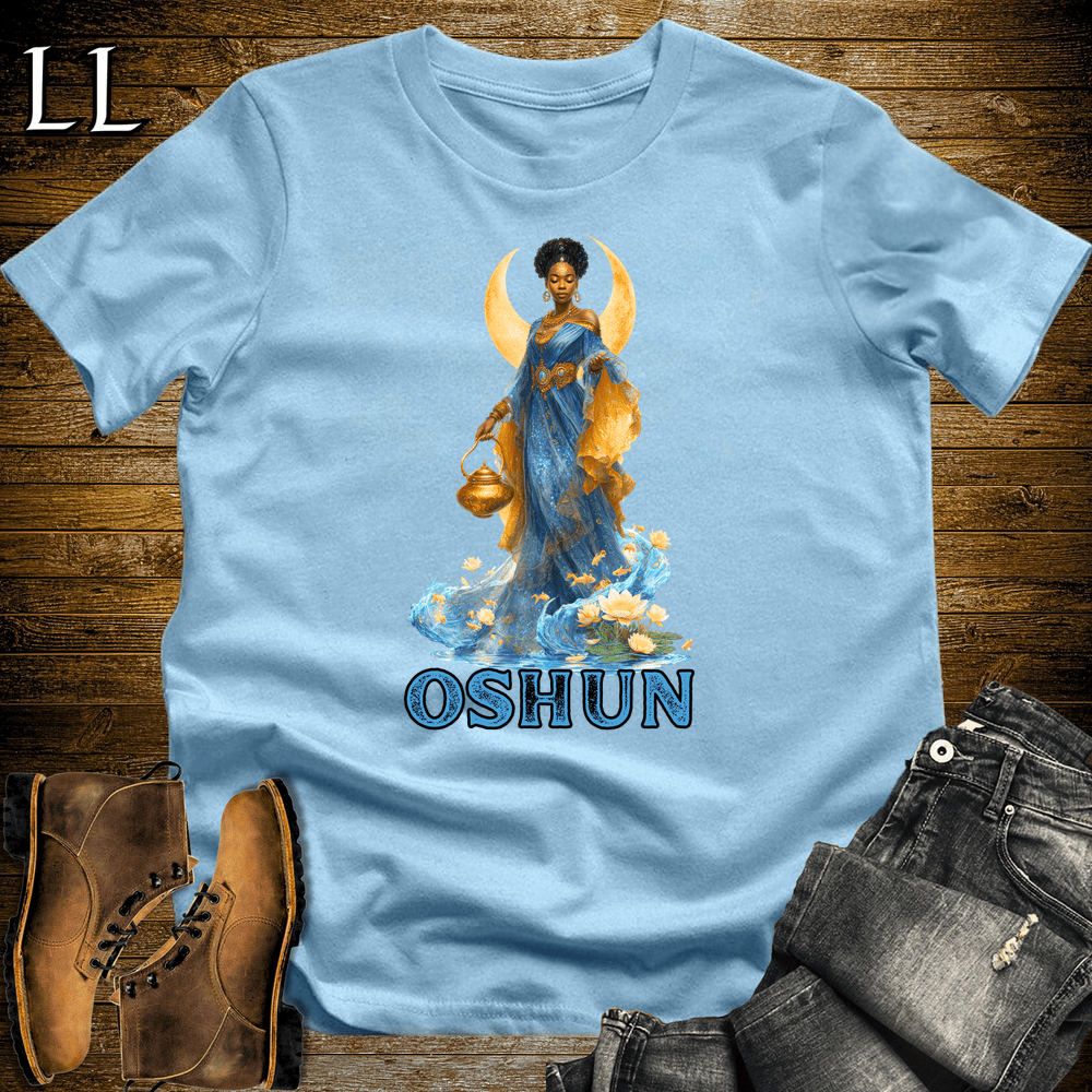 Oshun African Goddess - Light Blue - LegacyLayers