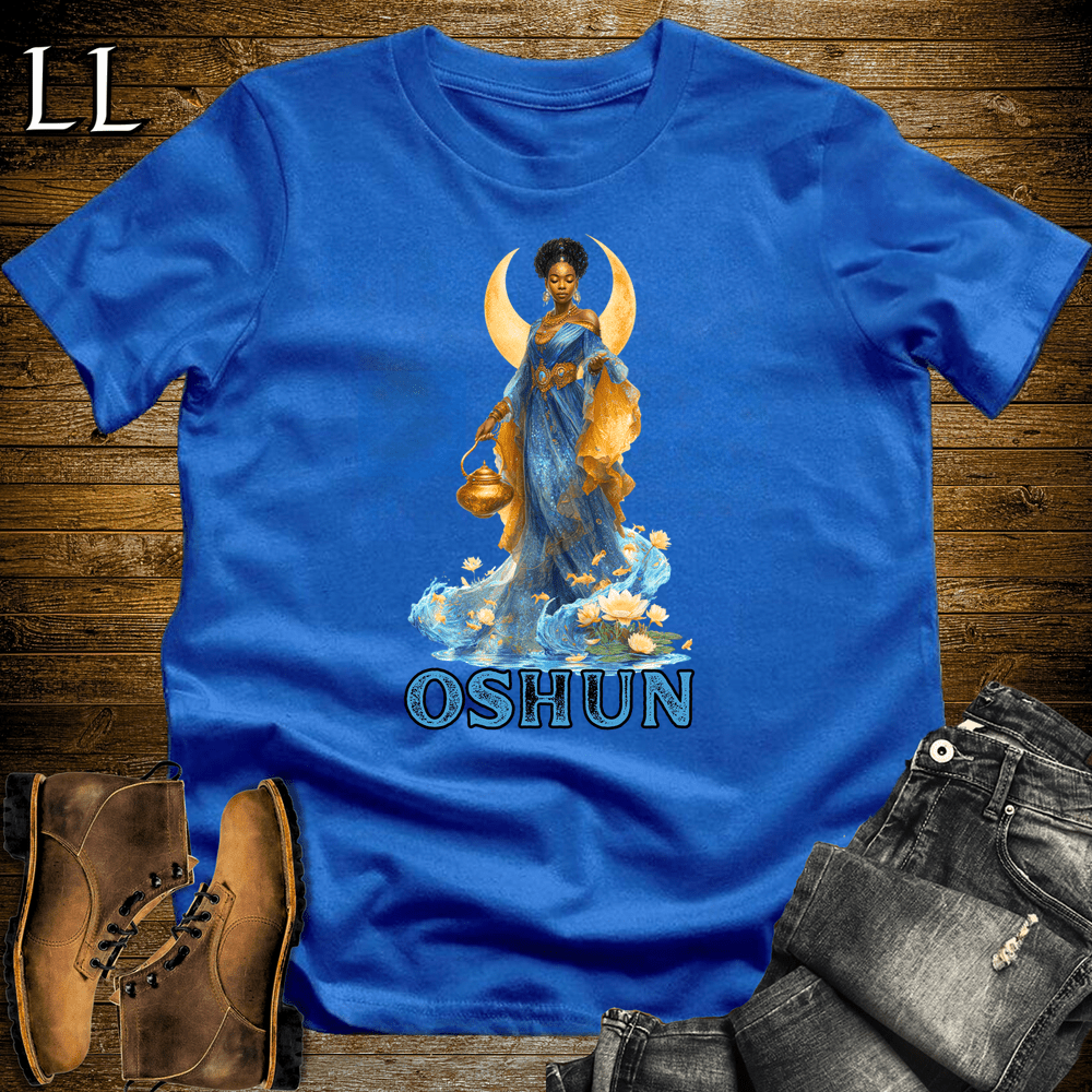 Oshun African Goddess Royal Blue | African Mythology Shirt