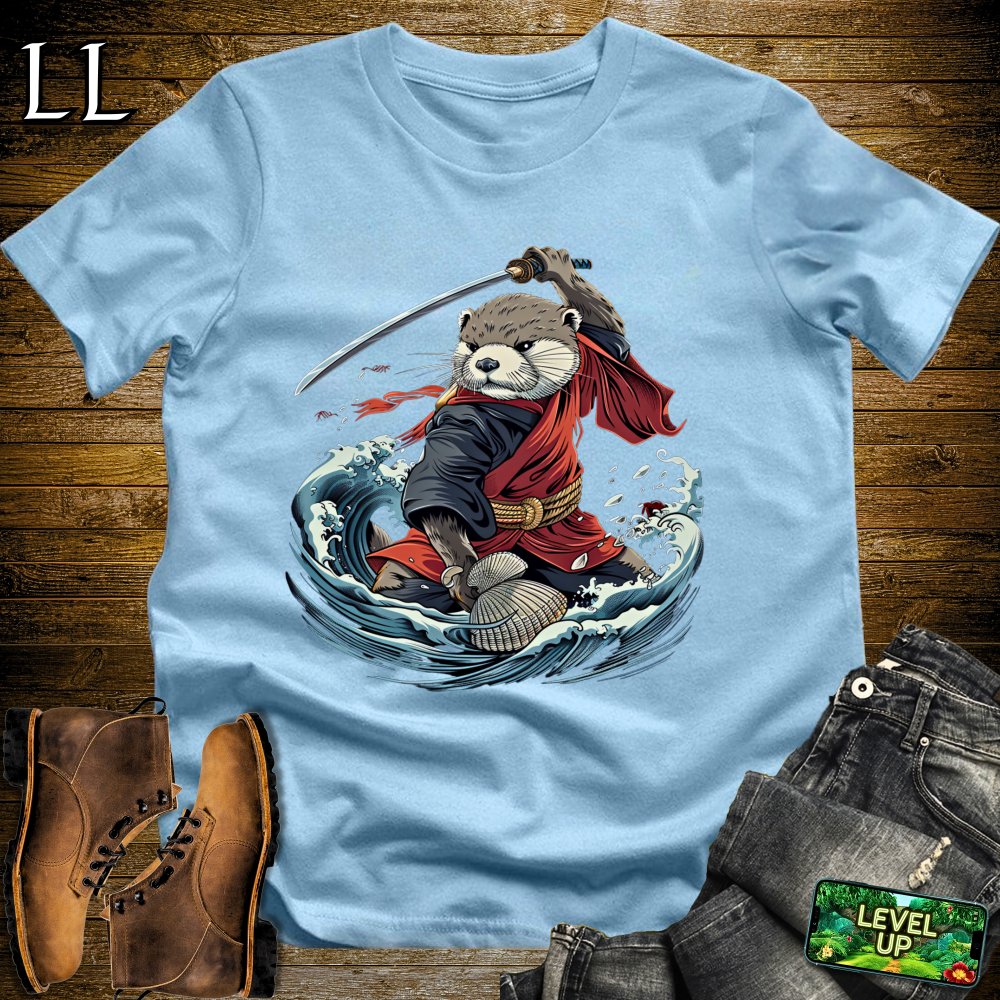 Otter Samurai Softstyle Tee Light Blue | Samurai Tee