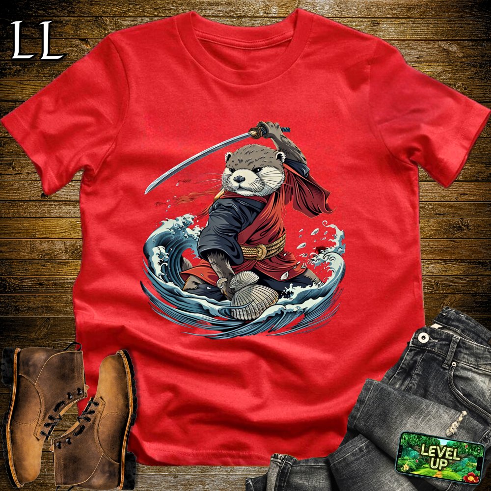 Otter Samurai Softstyle Tee - Red - LegacyLayers