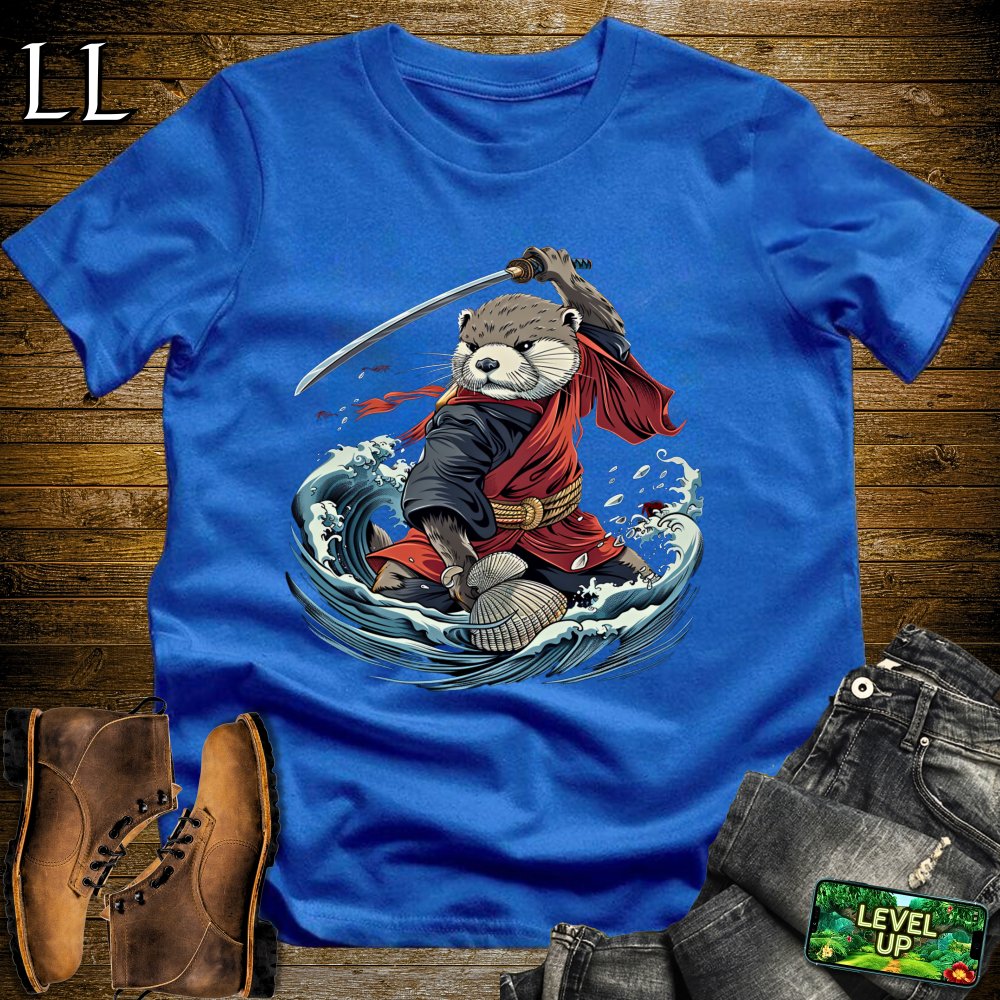 Otter Samurai Softstyle Tee - Royal - LegacyLayers