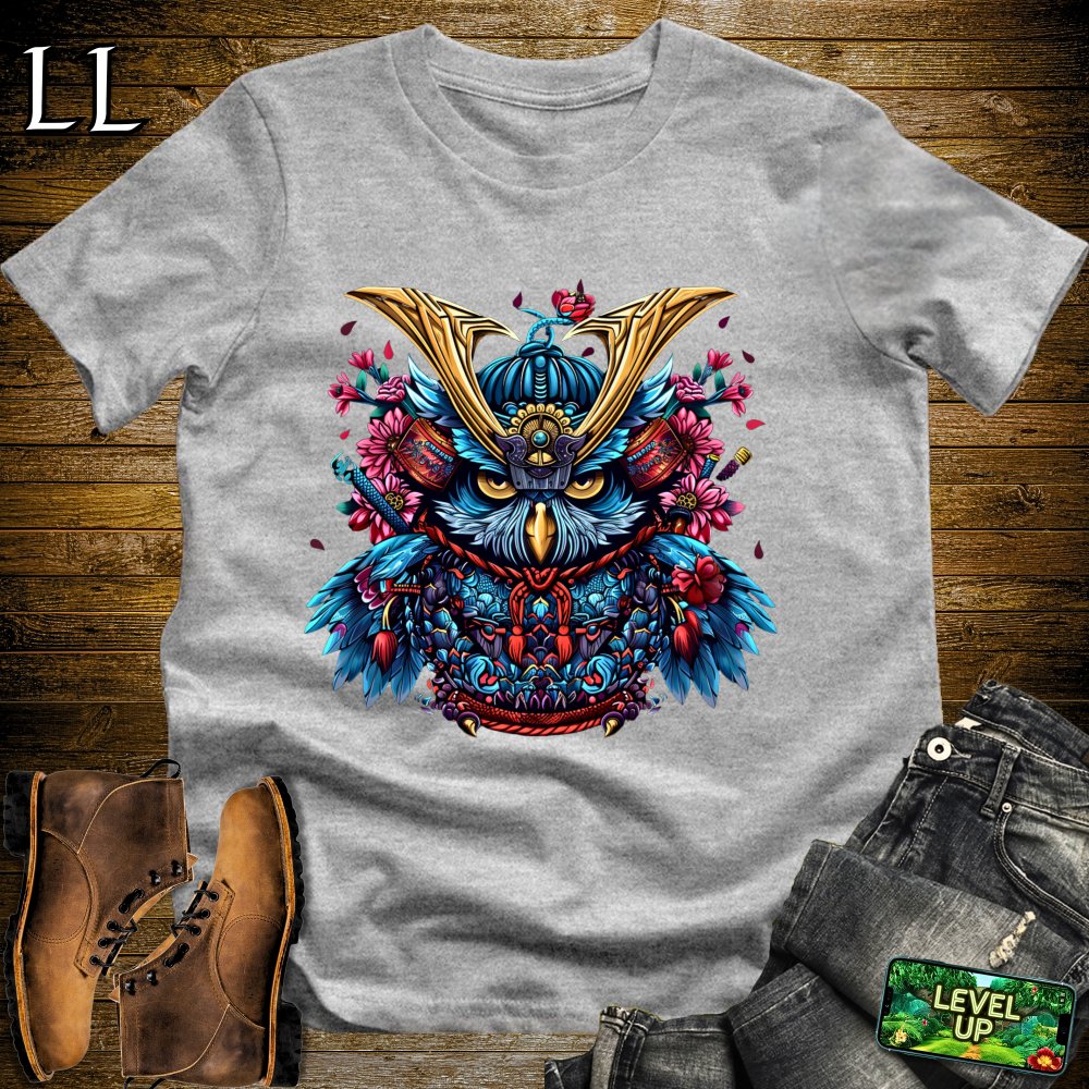 Owl Samurai Softstyle Tee - Sport Grey - LegacyLayers