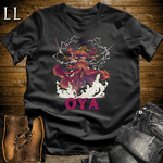 Oya African Goddess Softstyle Tee Black | Yoruba Mythology Tee