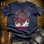 Oya African Goddess Softstyle Tee Navy | Yoruba Mythology Tee