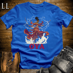Oya African Goddess Softstyle Tee Royal Blue | Yoruba Mythology Tee