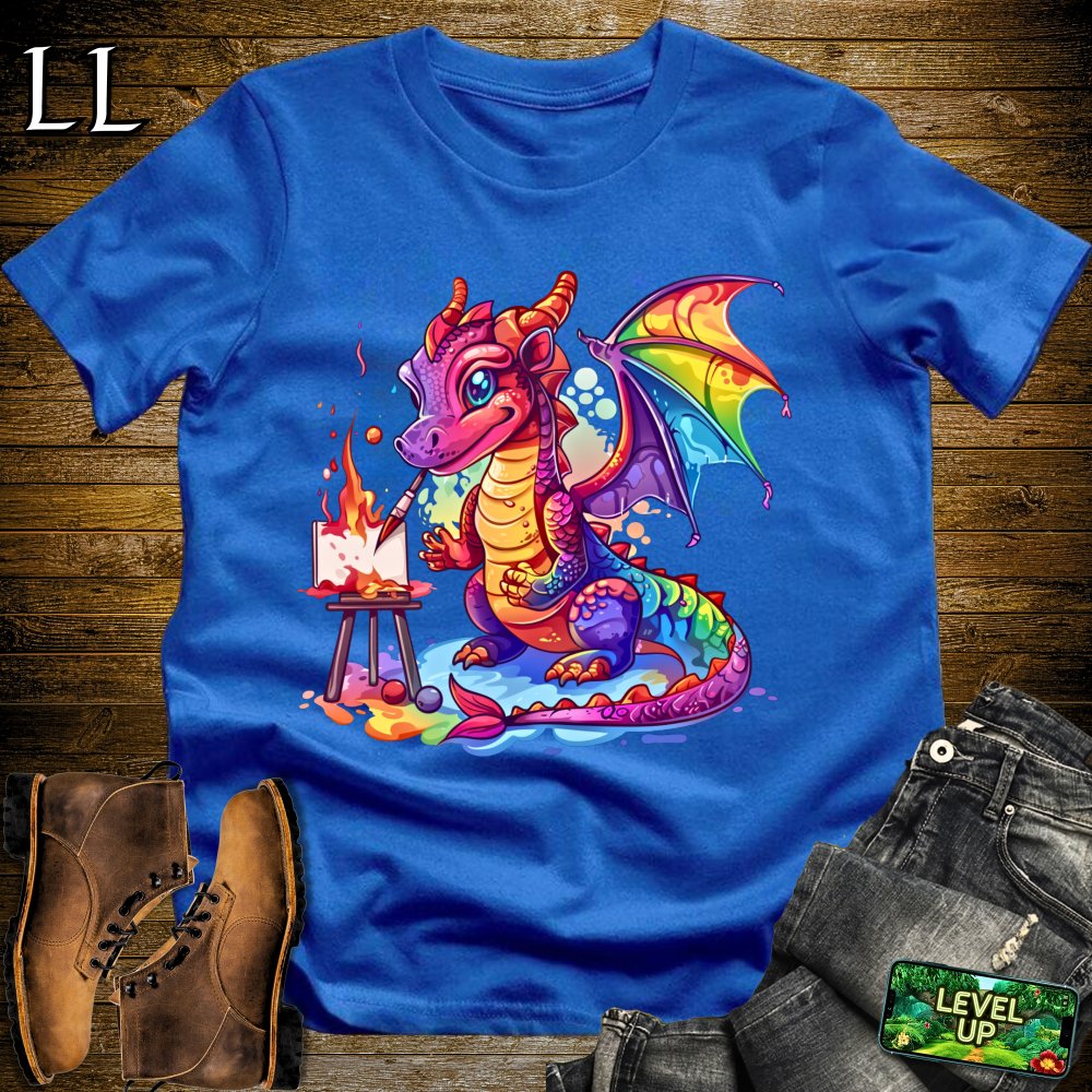 Painter Dragon Softstyle Tee - Royal - LegacyLayers