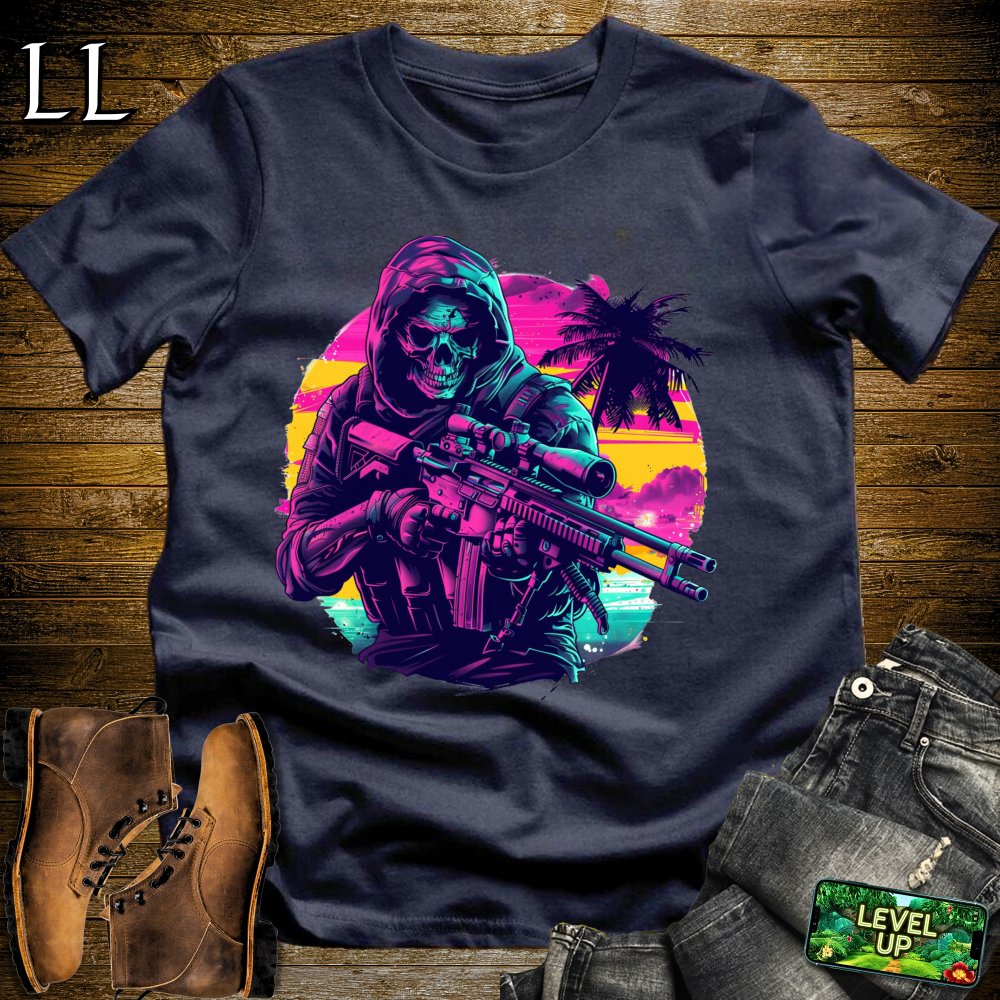 Palm Beach Grim Reaper Softstyle Tee - Navy - LegacyLayers