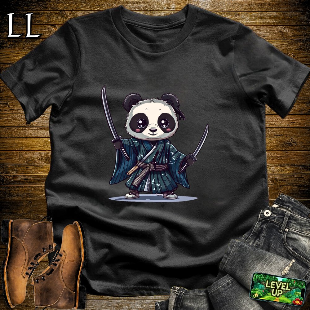 Panda Samurai Softstyle Tee Black | Samurai Tee