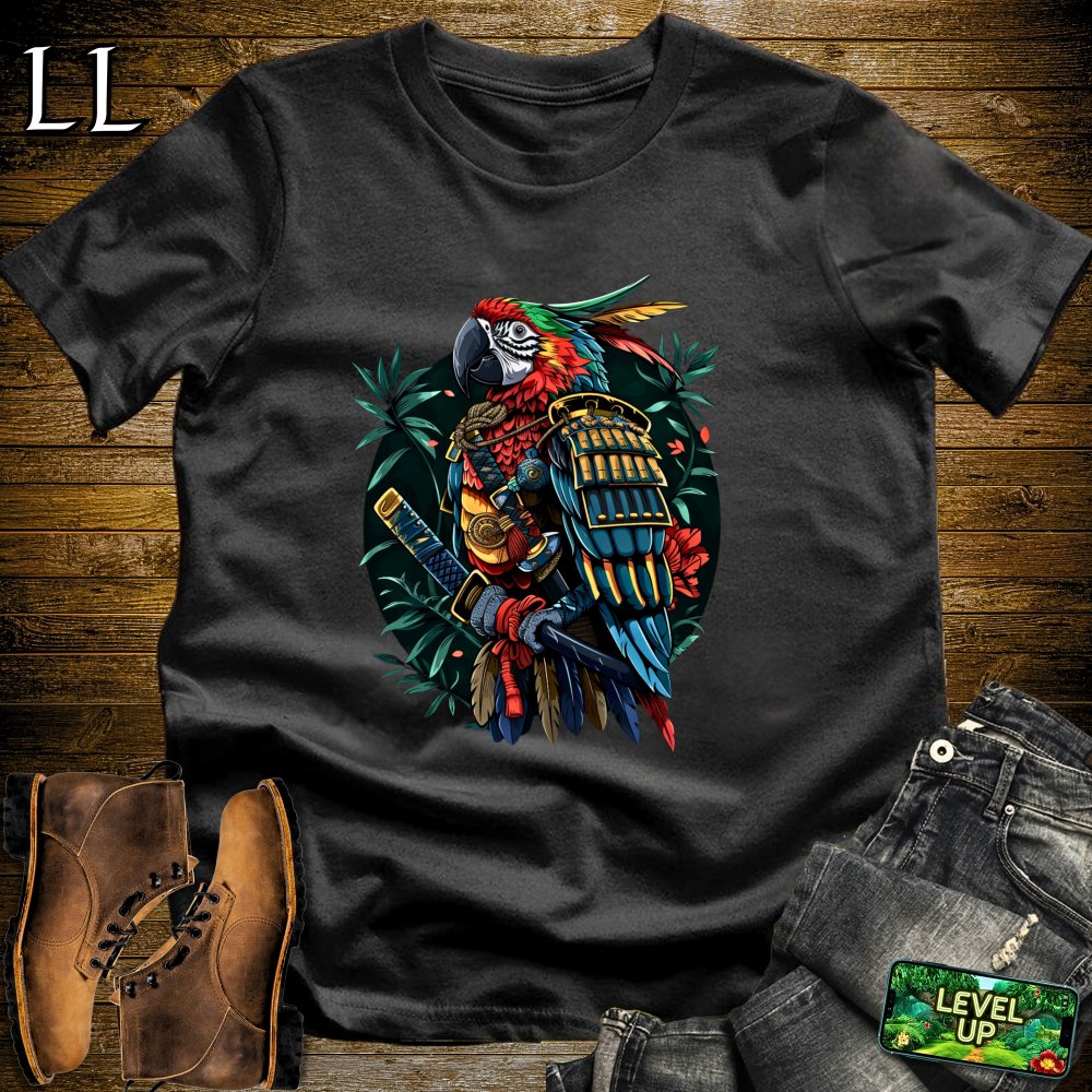 Parrot Samurai Softstyle Tee Black | Samurai Tee