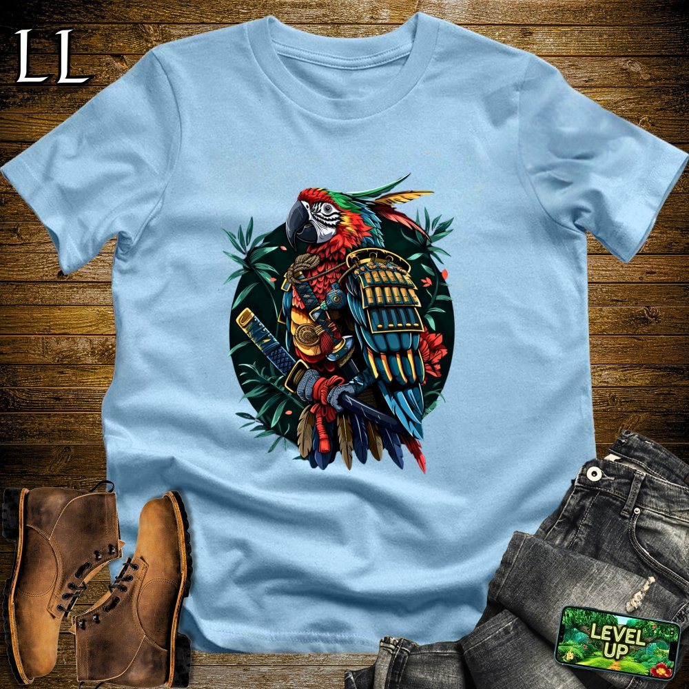 Parrot Samurai Softstyle Tee Light Blue | Samurai Tee