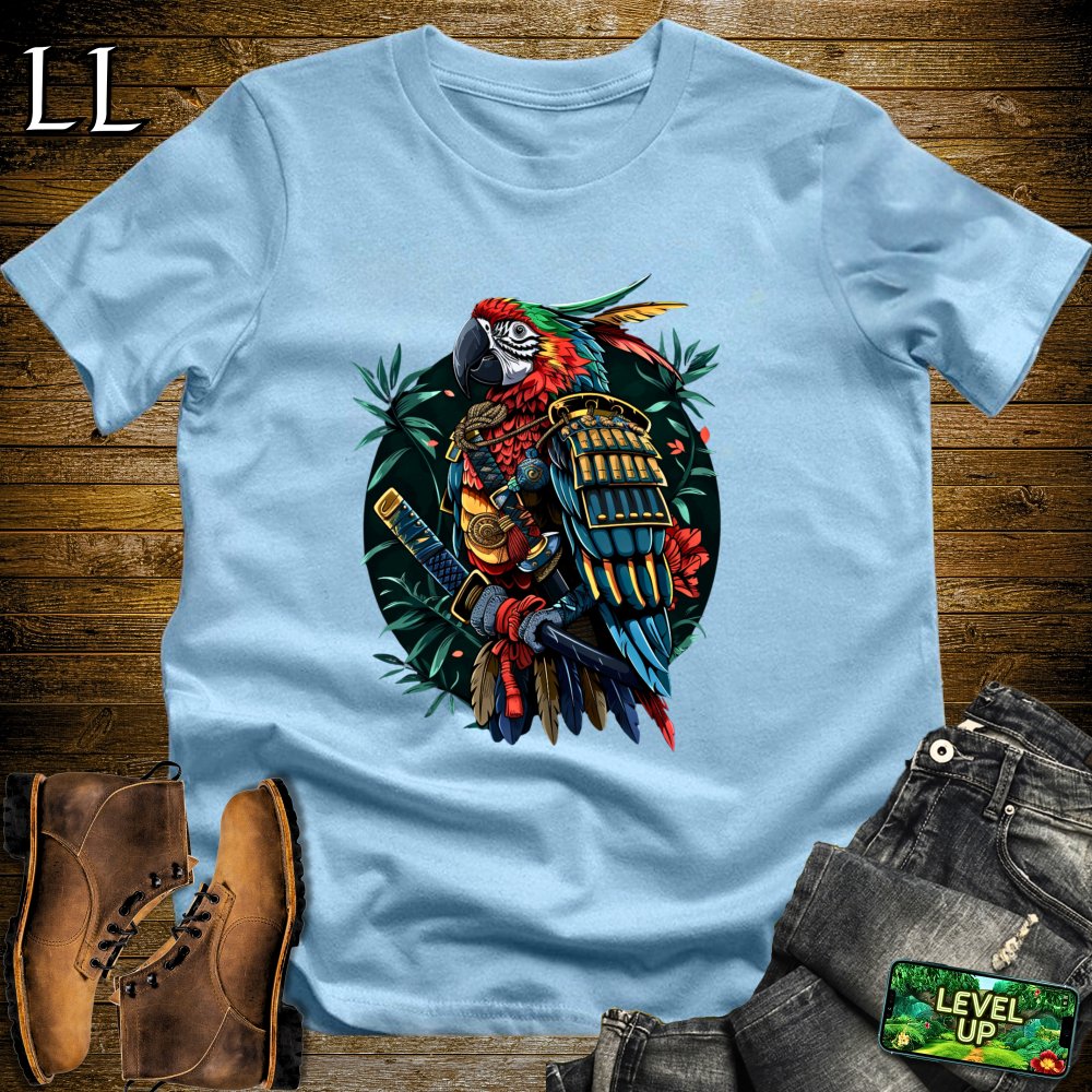 Parrot Samurai Softstyle Tee - Light Blue - LegacyLayers