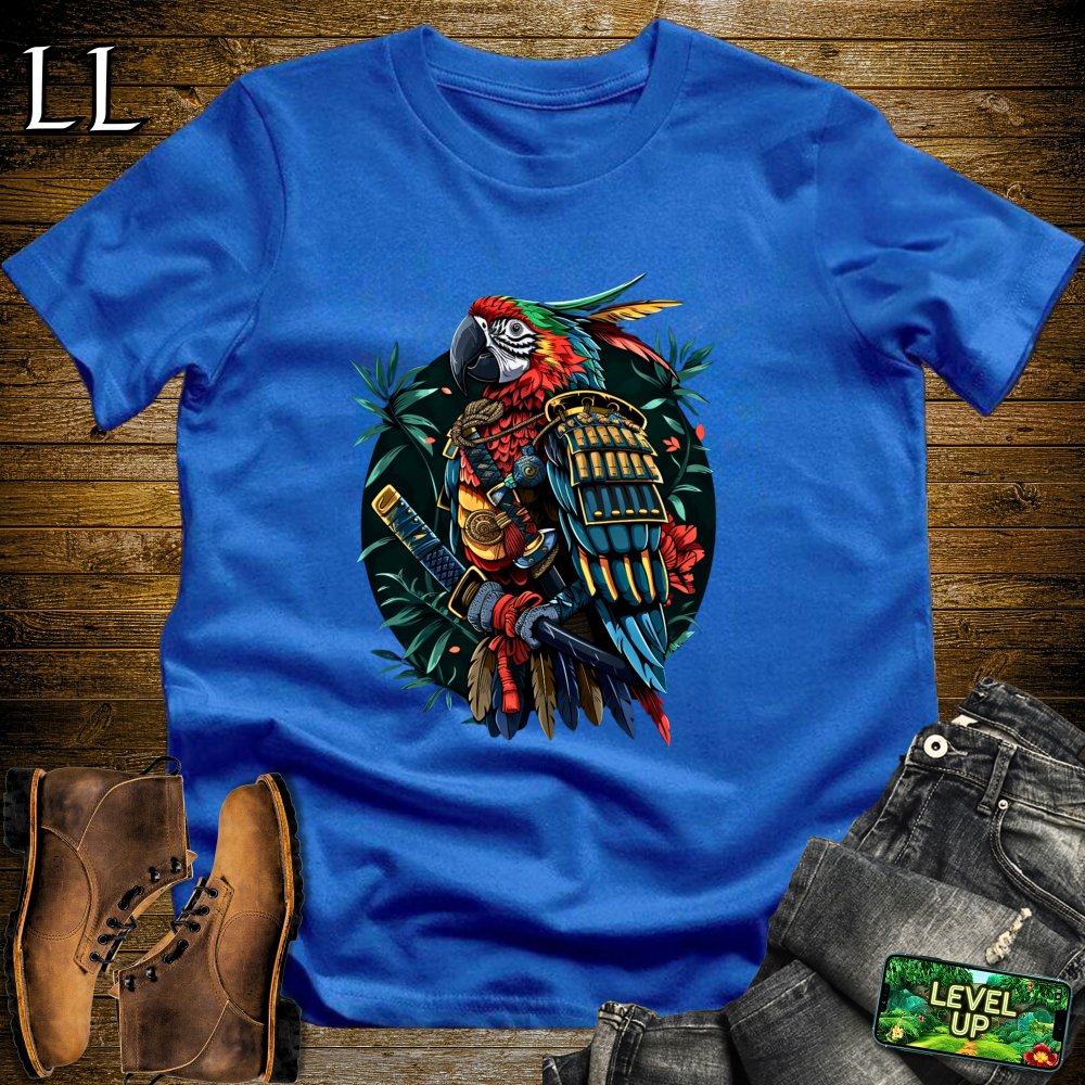 Parrot Samurai Softstyle Tee - Royal - LegacyLayers