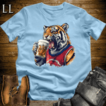 Party Animal Beer Chug Tiger Light Blue | Beer Chug Tiger Tee