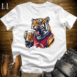 Party Animal Beer Chug Tiger White | Beer Chug Tiger Tee