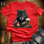 Party Animal Beer Dice Wolf Red | Beer Dice Wolf Tee