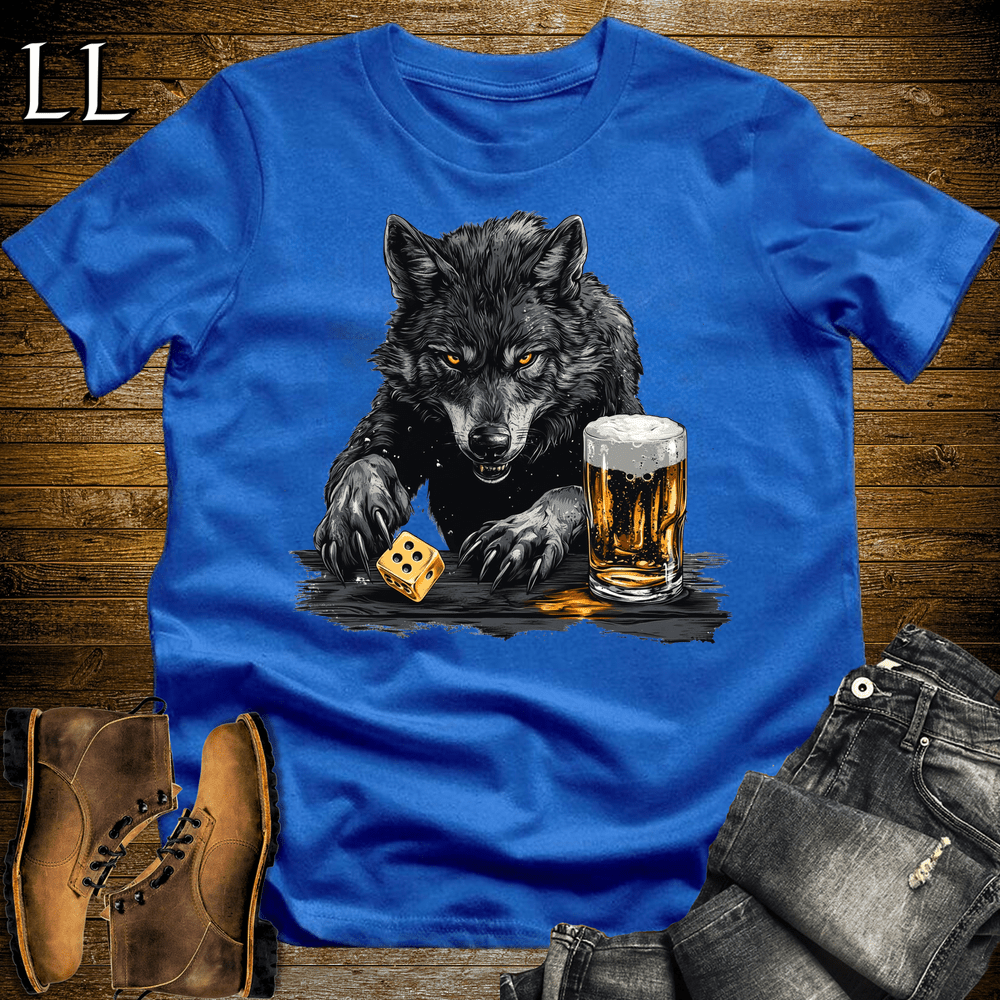 Party Animal Beer Dice Wolf Royal | Beer Dice Wolf Tee