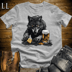 Party Animal Beer Dice Wolf Sport Grey | Beer Dice Wolf Tee