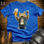 Party Animal Beer Enjoyer Cat White | Party Animal Tee