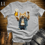 Party Animal Beer Enjoyer Cat Sport Grey | Party Animal Tee