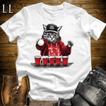 Party Animal Beer Pong Cat White | Beer Pong Cat