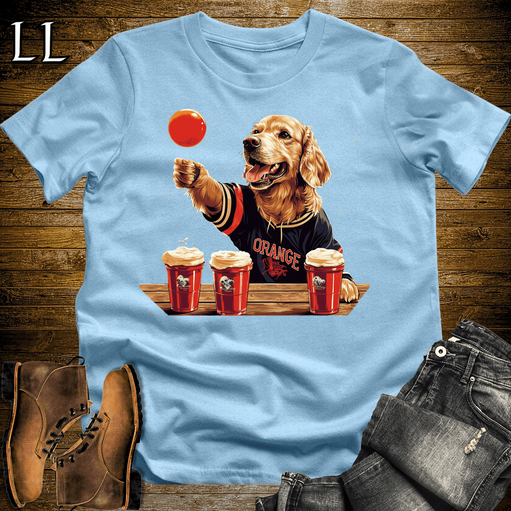 Party Animal Beer Pong Dog - Light Blue - LegacyLayers