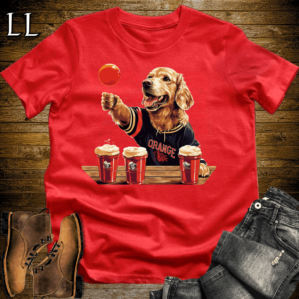 Party Animal Beer Pong Dog - Red - LegacyLayers