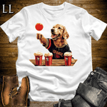 Party Animal Beer Pong Dog - White - LegacyLayers